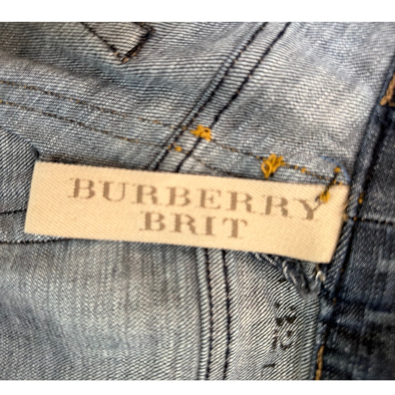 Burberry Brit Size 32 Dark Wash Mid Rise Straight Leg Jean