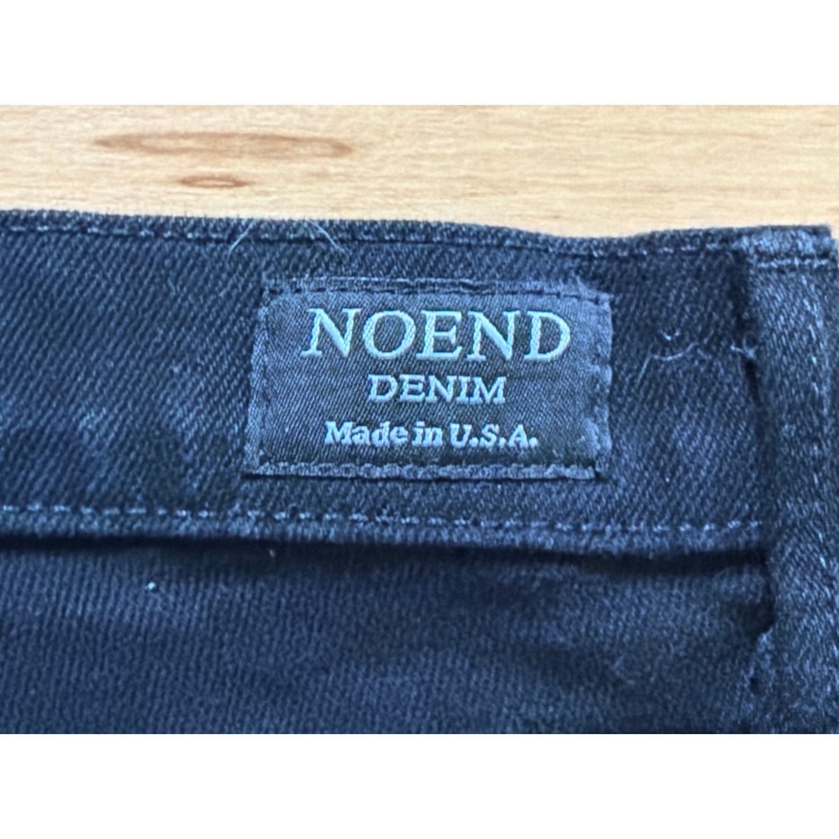 NOEND DENIM Size 33 High Rise Skinny Jeans in Black - Premium Stretch