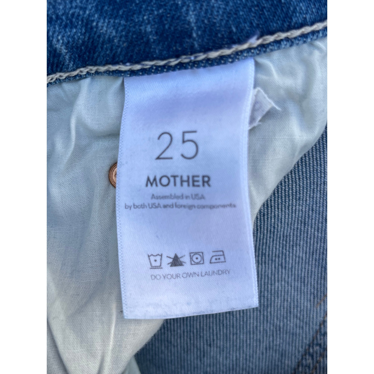 MOTHER The Tripper Ankle Fray Jeans Play Like a Pirate High Rise Crop 25