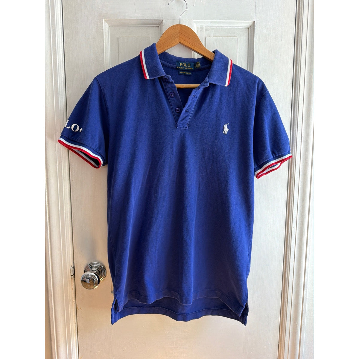 Polo Ralph Lauren Mens Large Polo Royal Blue White Pony