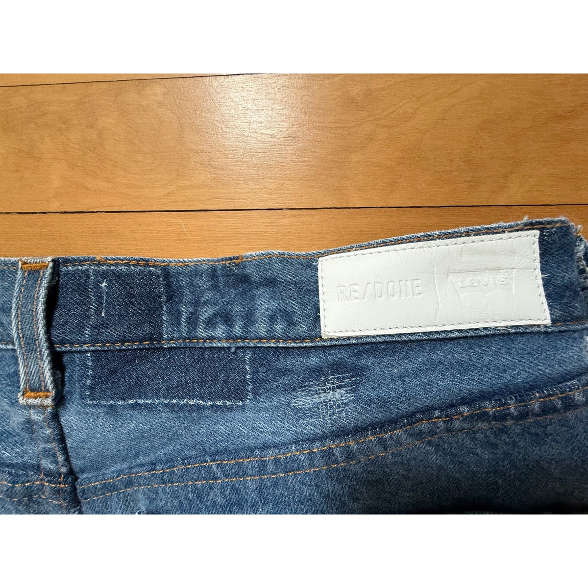 RE/DONE Levi's Low Slung Straight Jeans - Indigo Wash - Size 32 - NWT