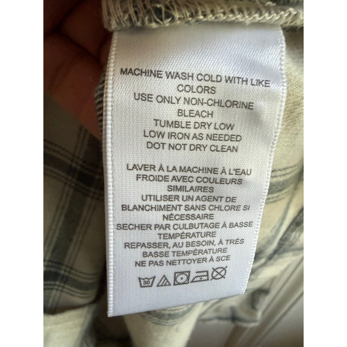 Standard Cloth NWT XL White flannel Button Down