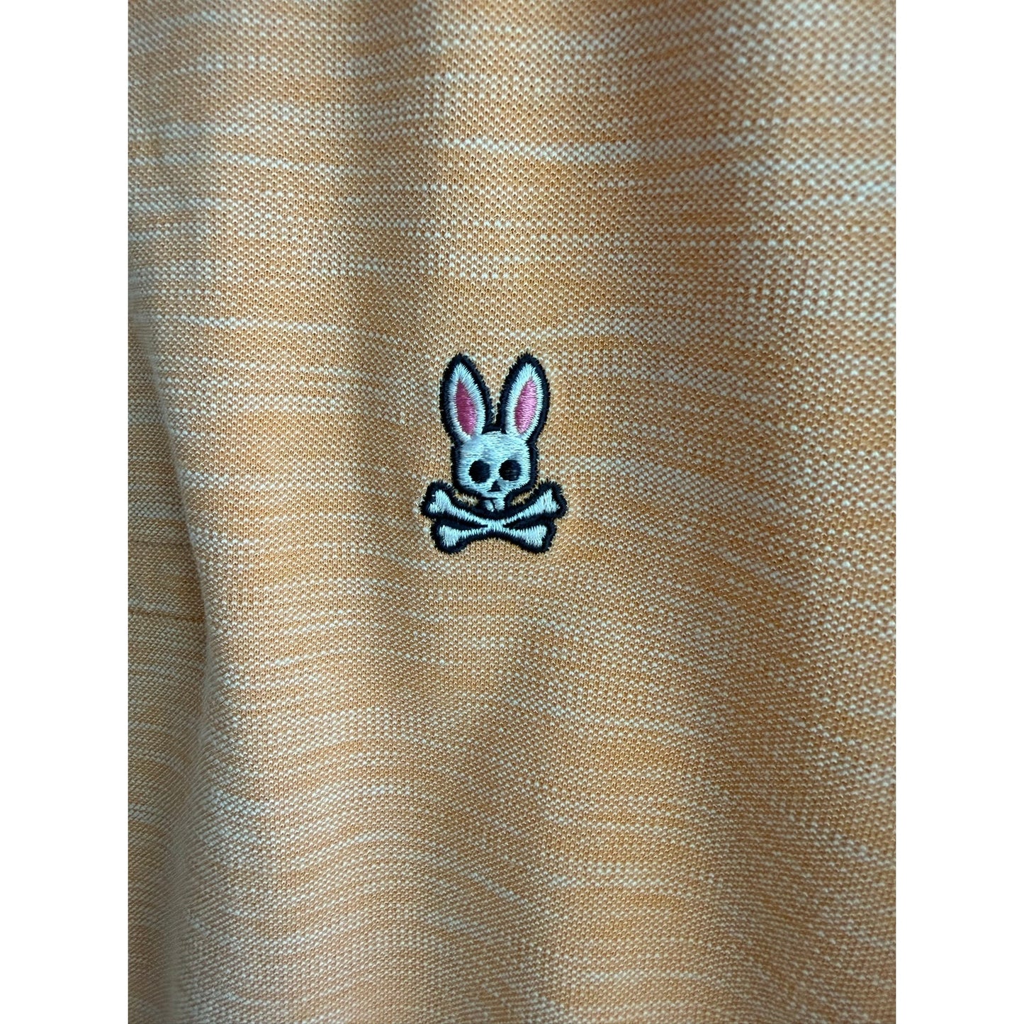 Psycho Bunny Men’s Size 3 Small Orange Classic Pique Embroidered Polo EUC