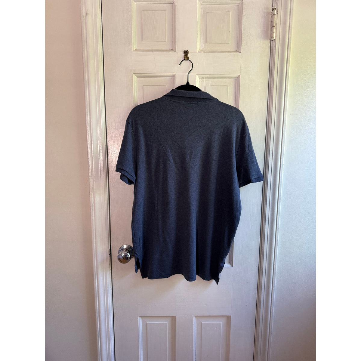 Polo Ralph Lauren Pima Cotton Shirt Medium Blue Heather Soft Touch Luxe EUC