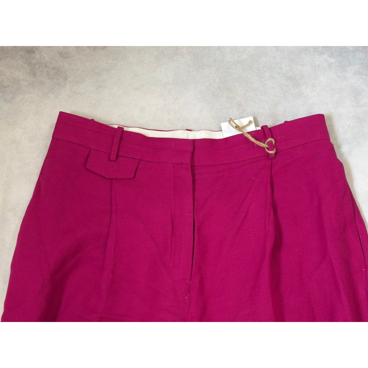 COS Hot Pink Wide Leg Trousers Size 12 High Rise Pants