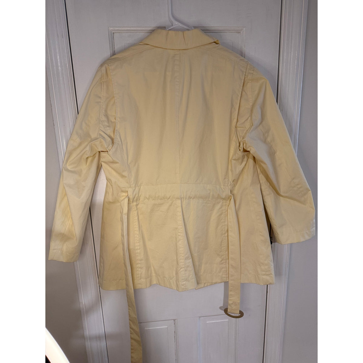 Hugo Boss Women's Canary Yellow Raincoat - Size 14