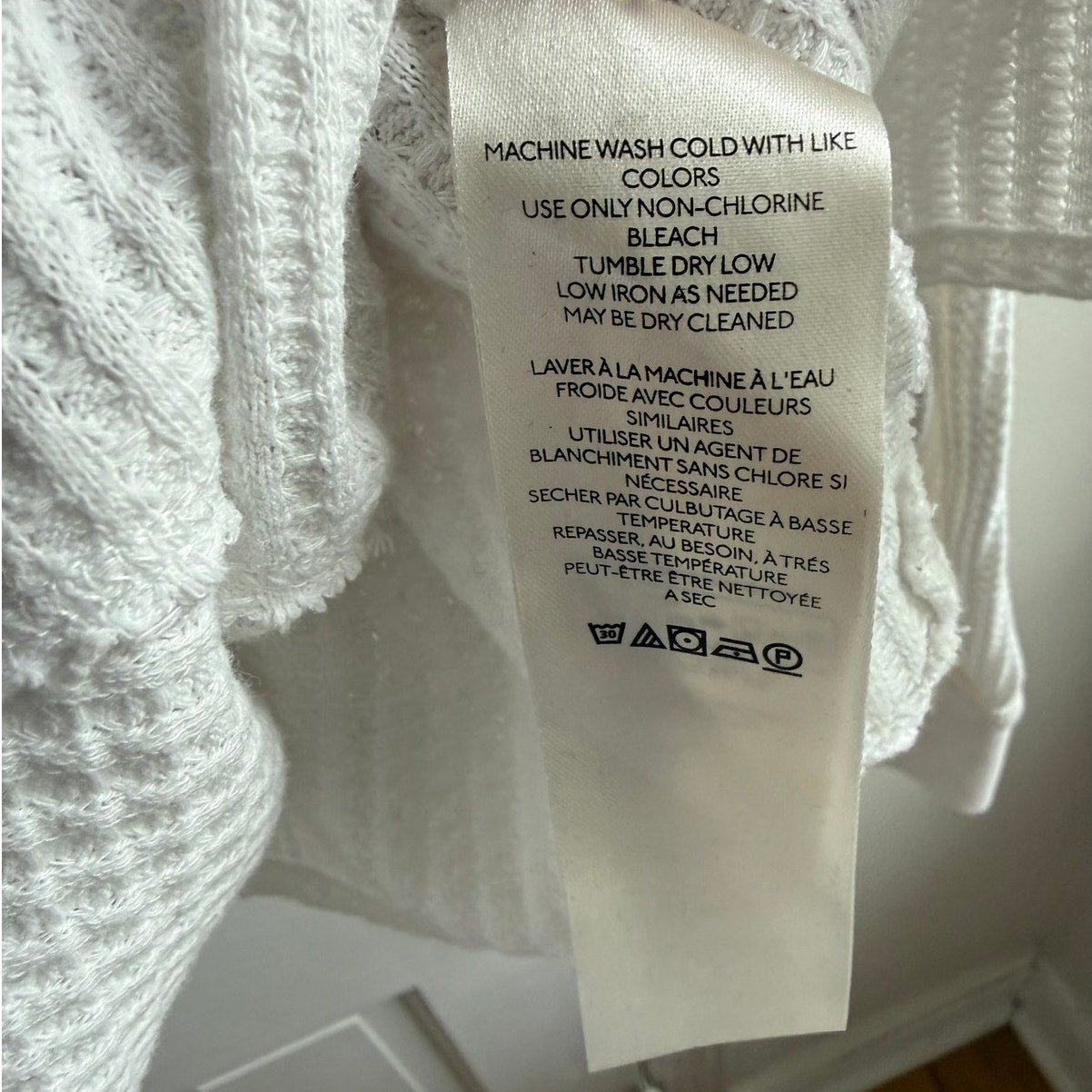 Free People We The Free Coraline Thermal | Oversized | White | Medium | EUC