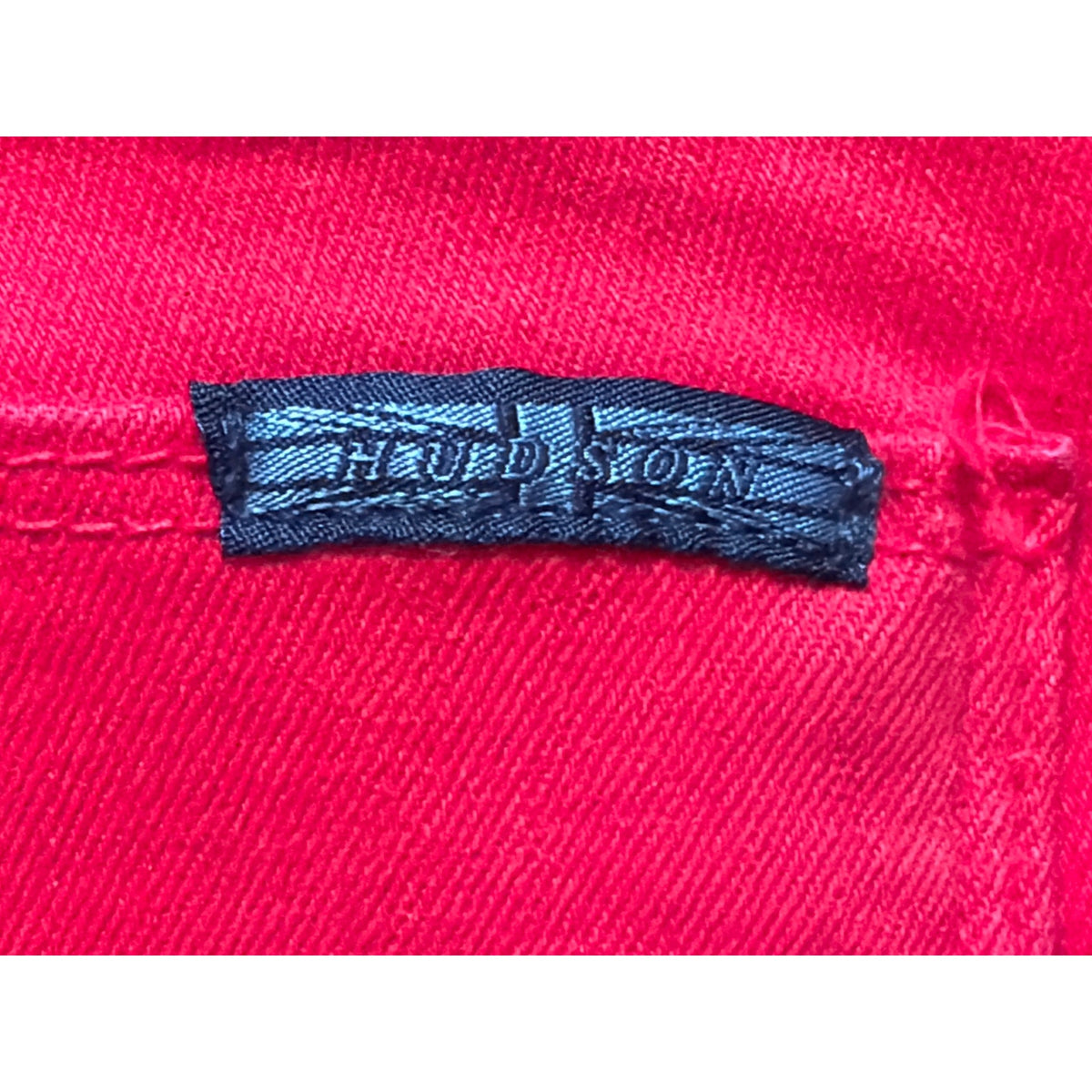 Hudson Nico Super Skinny Mid-Rise Jeans in Red - Size 29