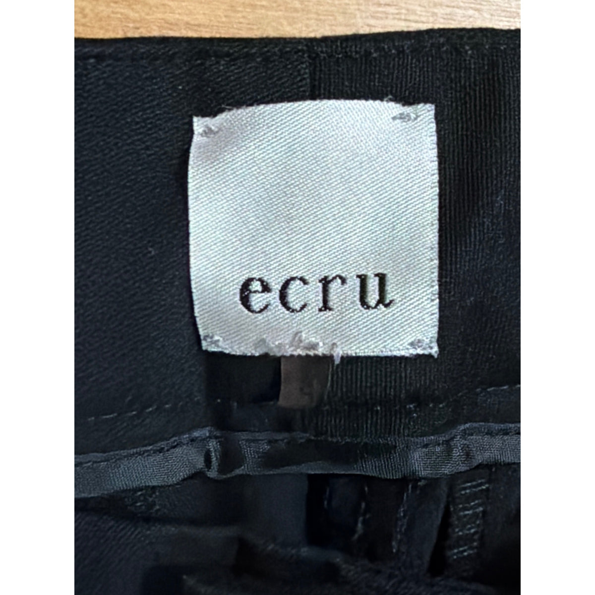 Ecru "Sunny Beck Pant" Black Slim Fit Trousers Size 8 Classic Workwear