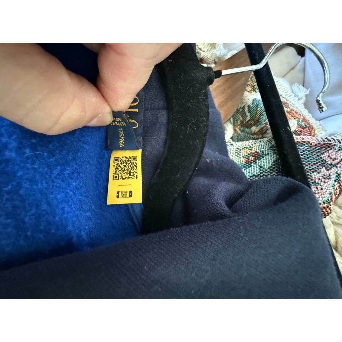 Polo Ralph Lauren "Polo Team" Blue Fleece Full-Zip Hoodie Size Medium