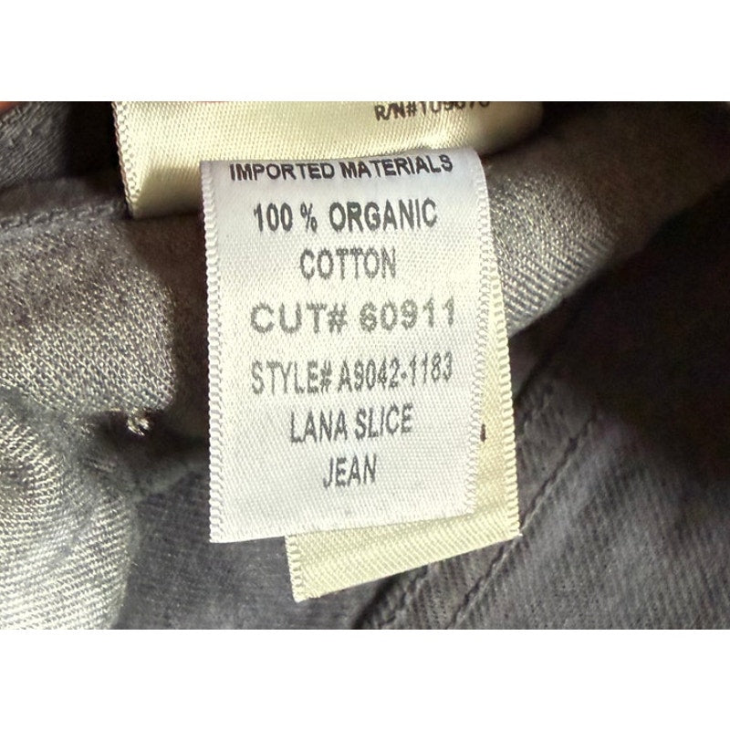RARE AGOLDE "Lana" Slice Jeans - Black Distressed Wash - Size 27 - EUC