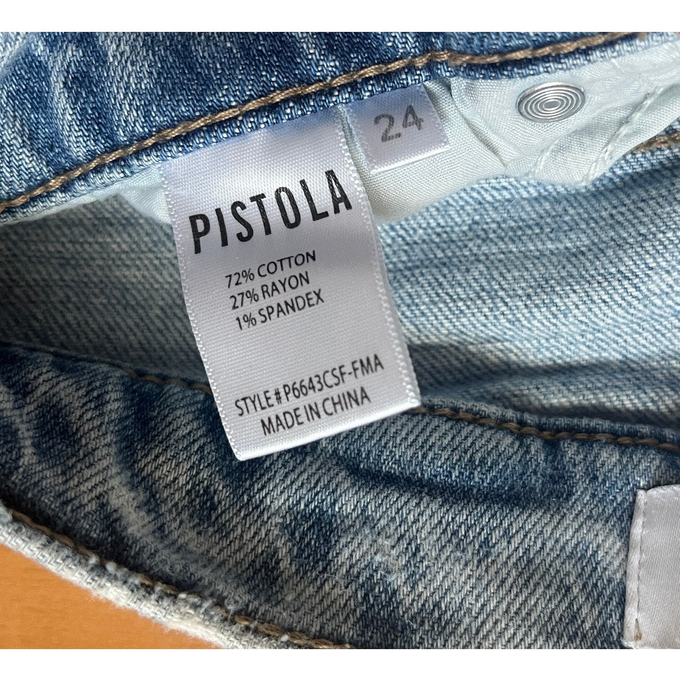 PISTOLA Cara High Rise Vintage Skinny Jeans Formosa Wash 24 EUC