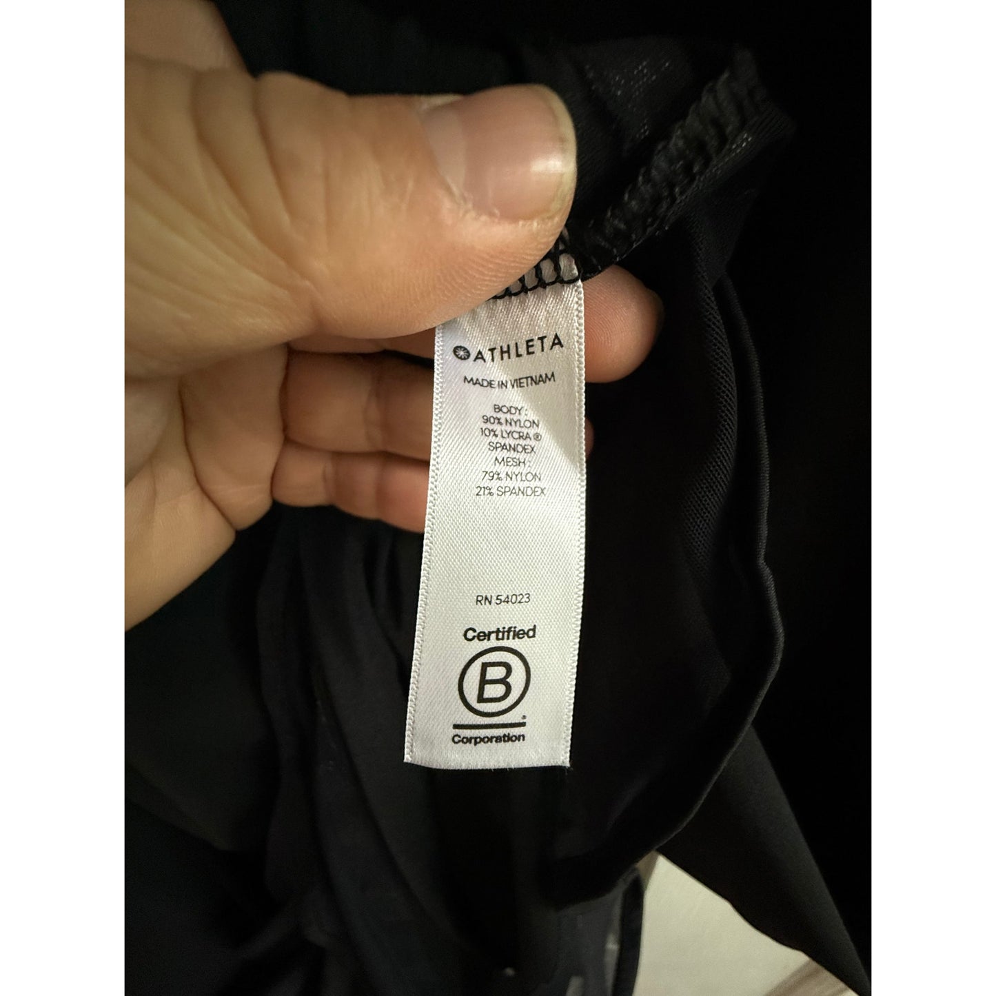 Athleta Black Sleeveless Shift Dress Small S EUC Mesh Trim Travel Casual