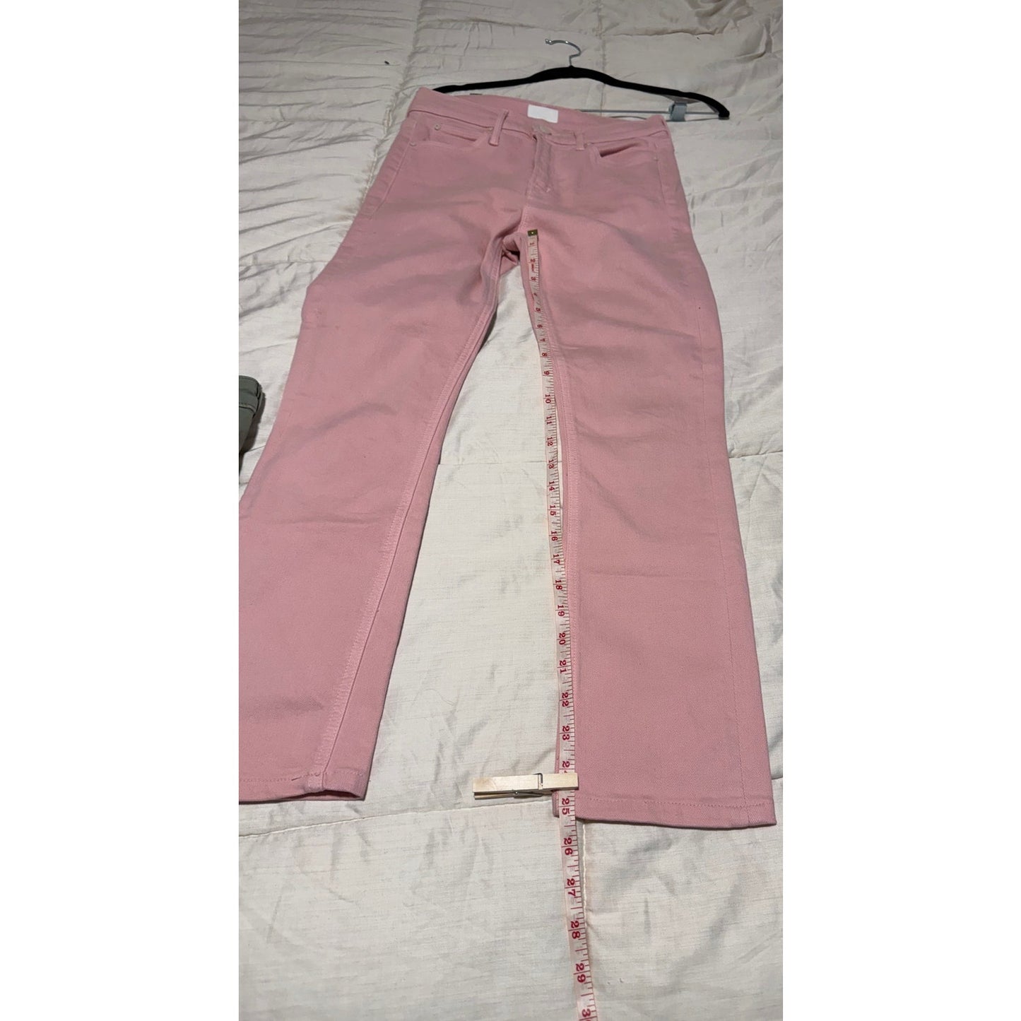 Mother Jeans Pink Mid-Rise Dazzler Ankle - Size 25