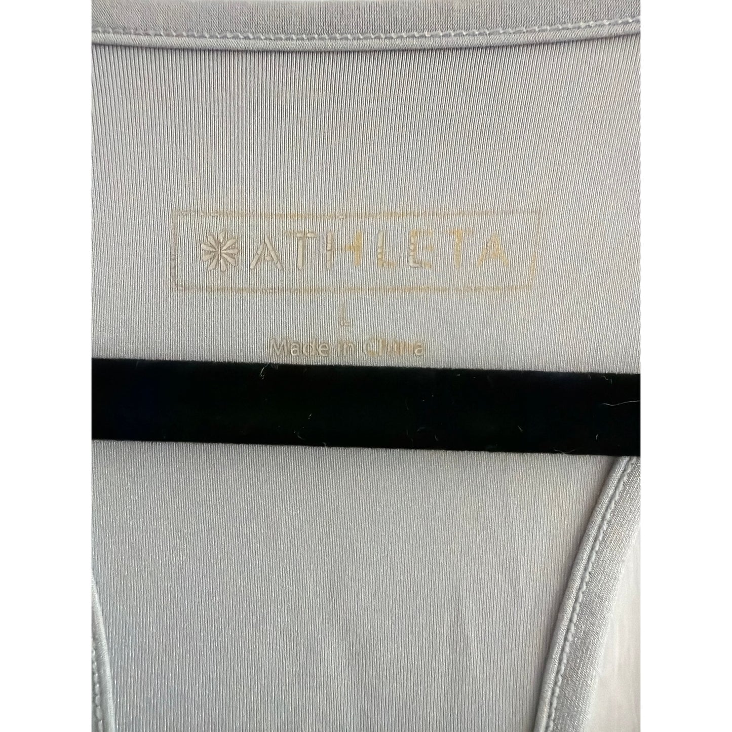 Athleta Large Gray Stretch Y-Back Top