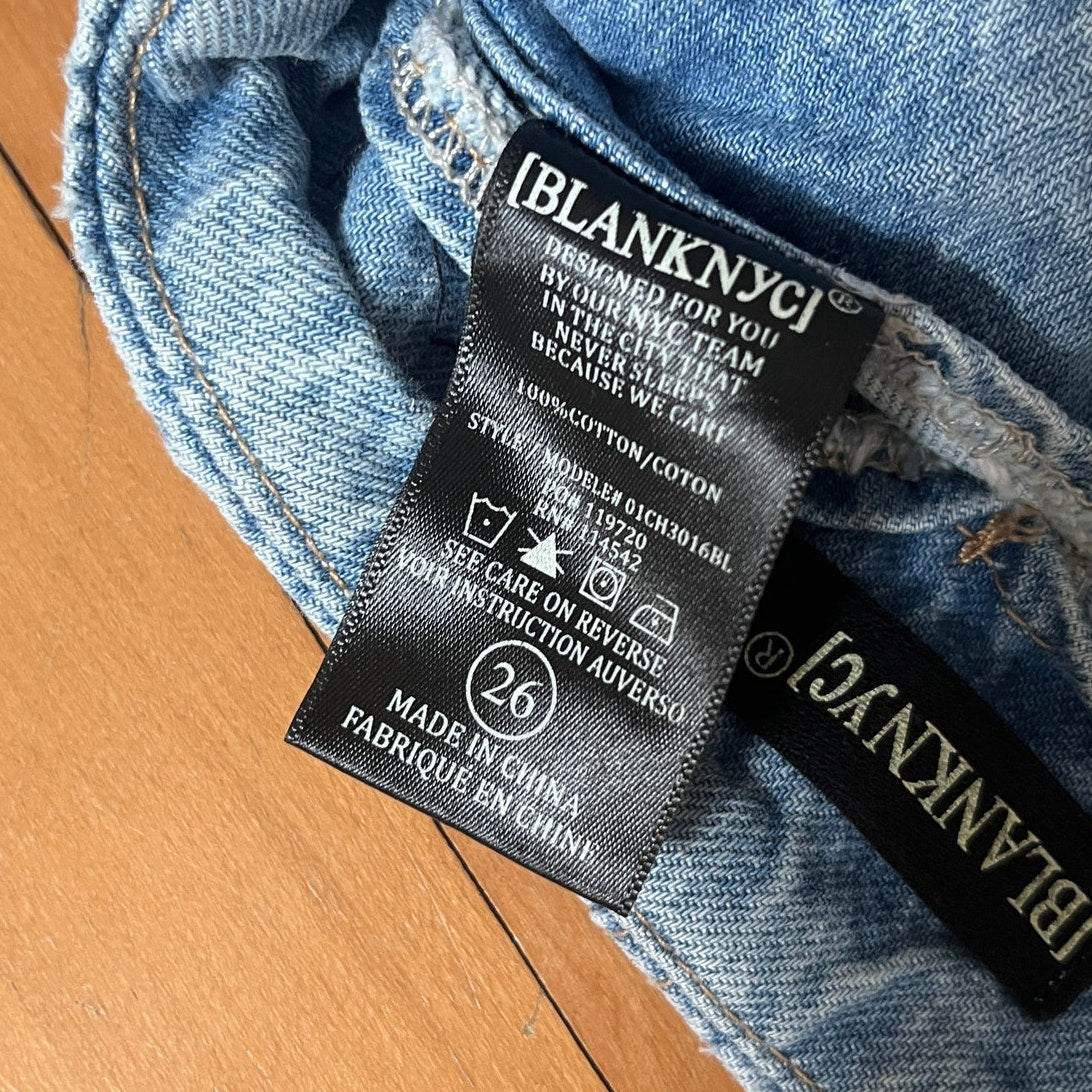 BLANKNYC Self Belted Cargo Denim Jeans Steal The Show 26 EUC