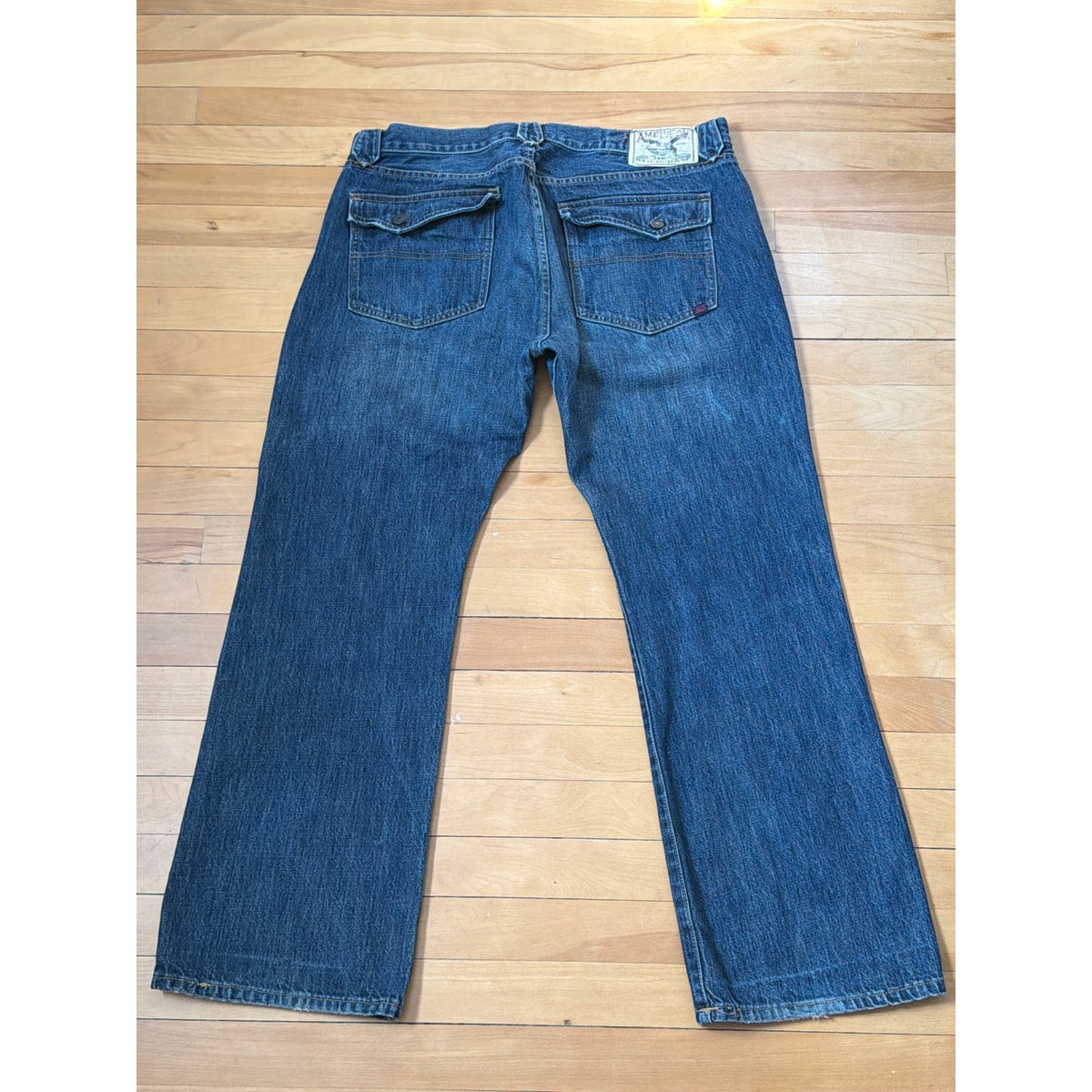 American Living 36/30 Relaxed Bootcut Dark Wash Jean