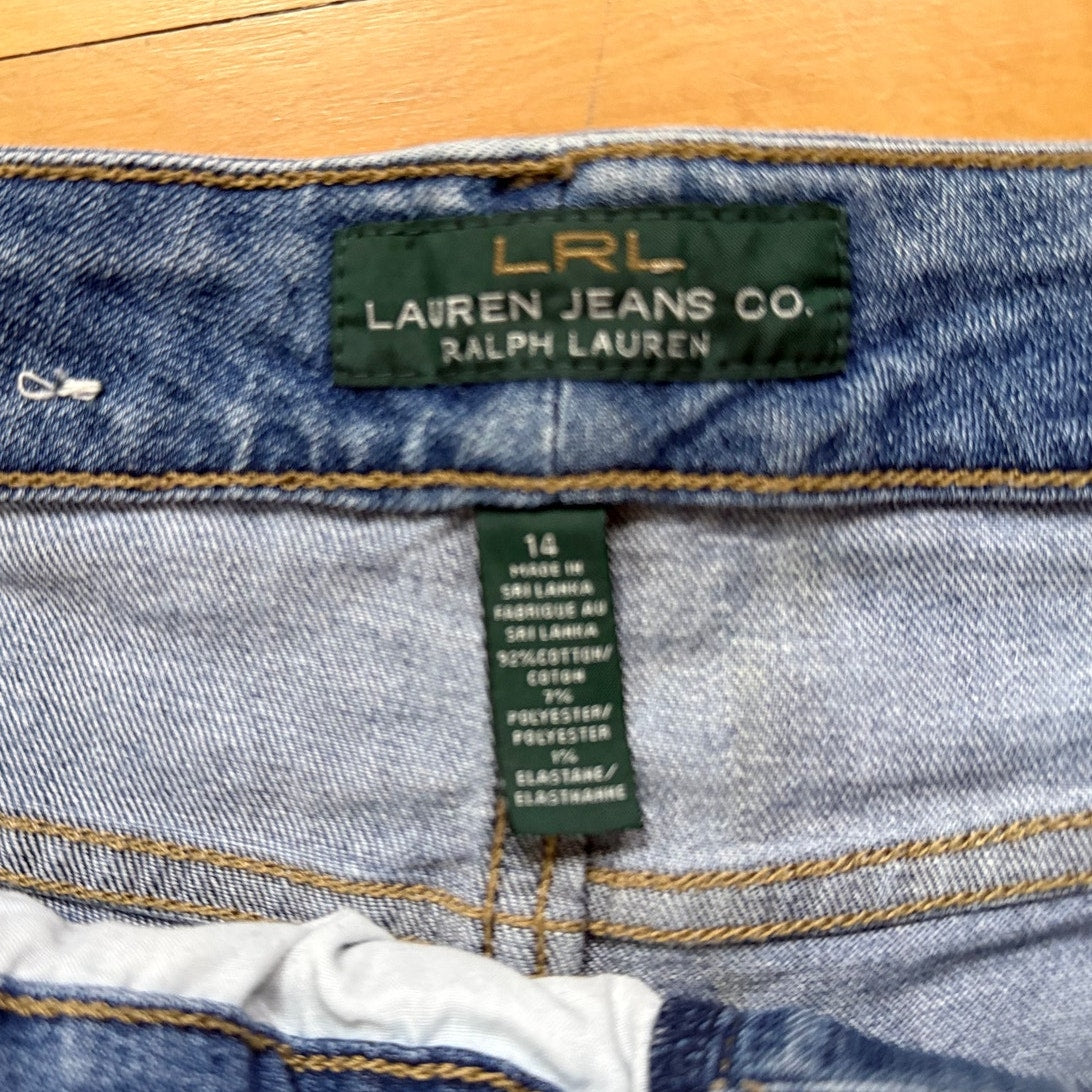 Lauren Ralph Lauren LRL Heritage Straight Leg Jeans Blue Size 14 EUC Classic