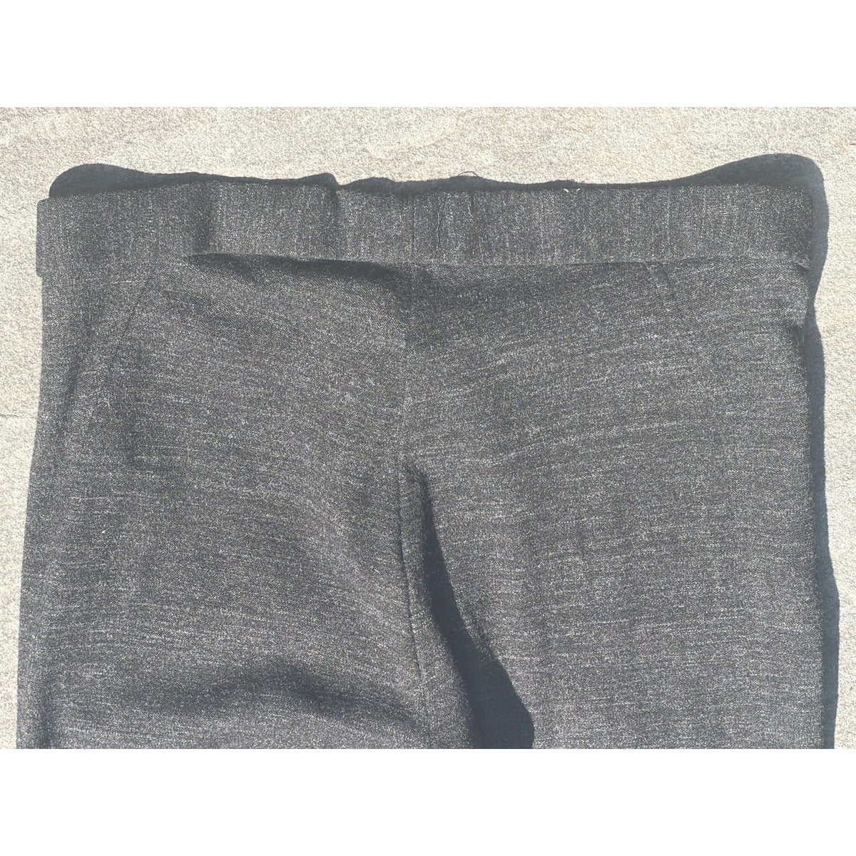 Theory Charcoal Gray Heathered Knit Elastic Waist Leggings Pants Small S/P EUC