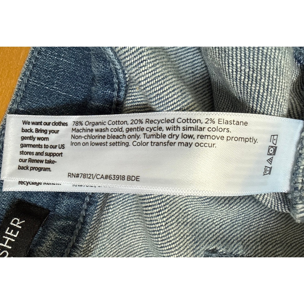 Eileen Fisher Petite Small Mid Rise Light Wash Wide Leg Jeans