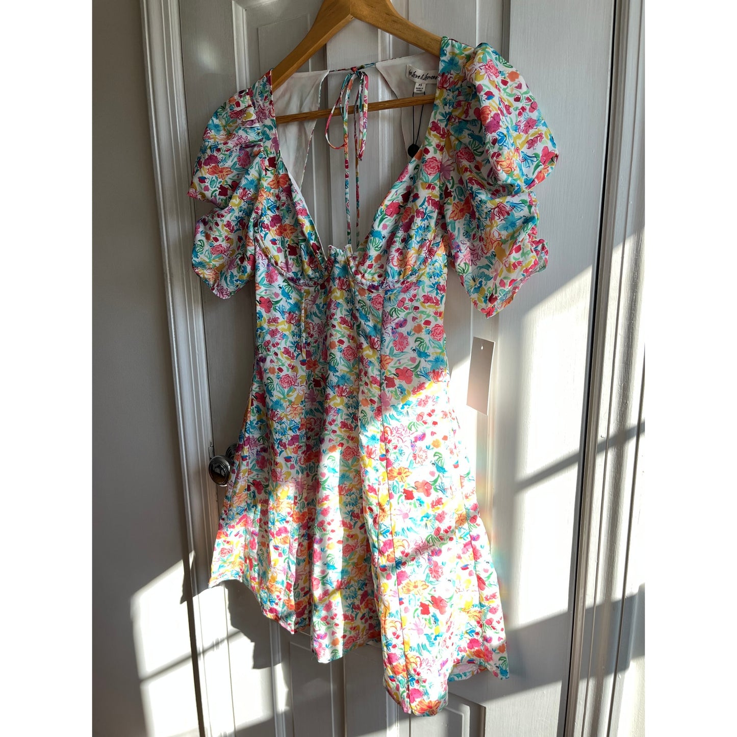 For Love and Lemons NWT Claude Mini Dress Floral Corset Bodice XS