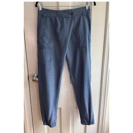 Vince 100% Lyocell Tapered Ankle Joggers - Blue Grey - Size 4 - EUC