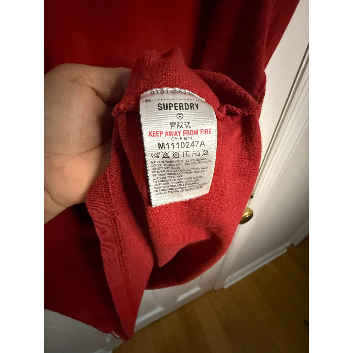 SuperDry Red Polo Medium