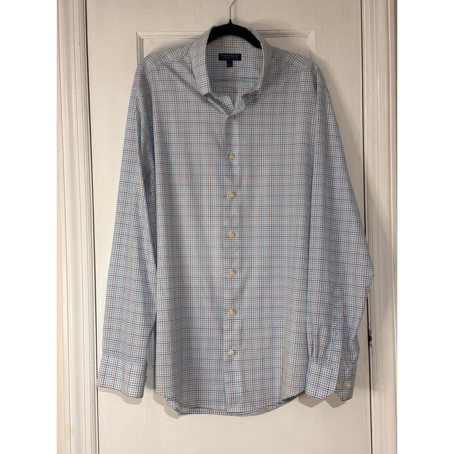 Peter Millar Men's Main Performance Poplin Sport Shirt - Large