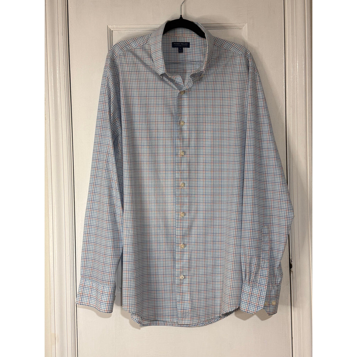 Peter Millar Men's Main Performance Poplin Sport Shirt - Large