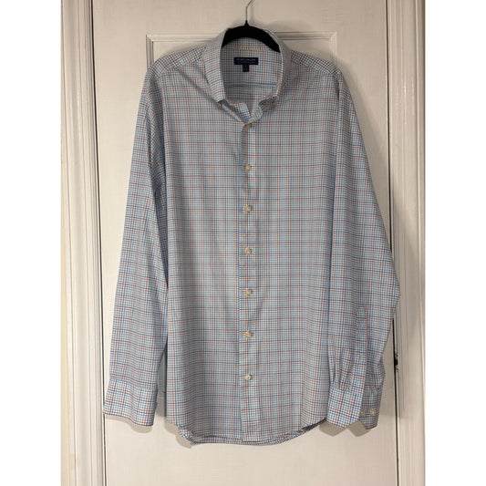 Peter Millar Men's Main Performance Poplin Sport Shirt - Large