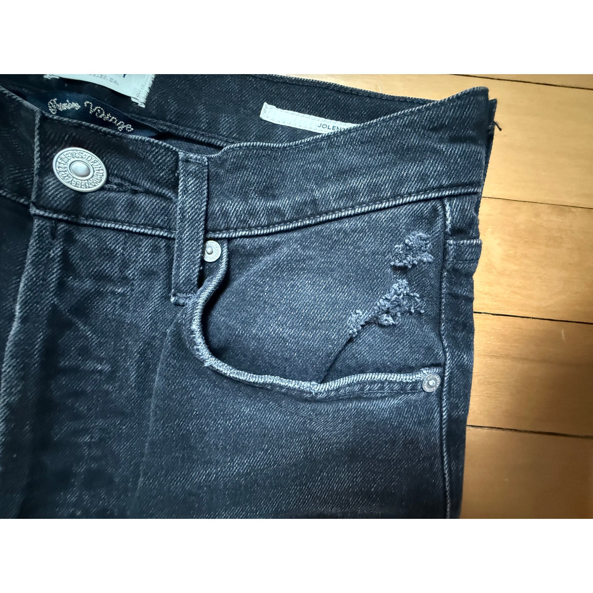 Citizens of Humanity Jolene High Rise Vintage Slim - Black - Size 26 - EUC