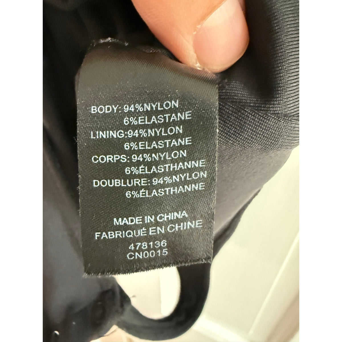 House of Harlow 1960 Black Bodysuit Medium M Sleeveless Square Neck