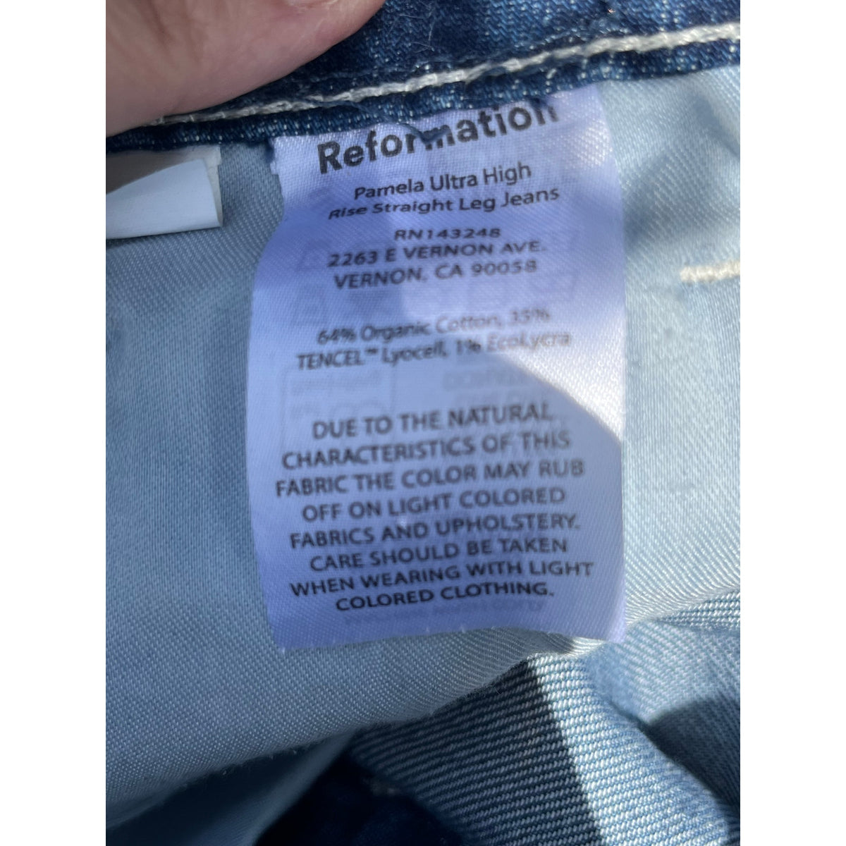 ✨ Reformation Pamela Ultra High Rise Straight Jeans Wallis 30 ✨