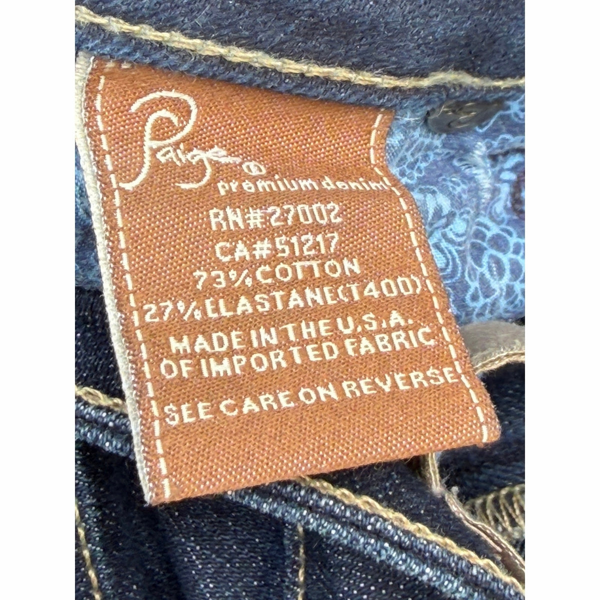 PAIGE Premium Denim Verdugo Jegging Dark Wash Jeans Size 27