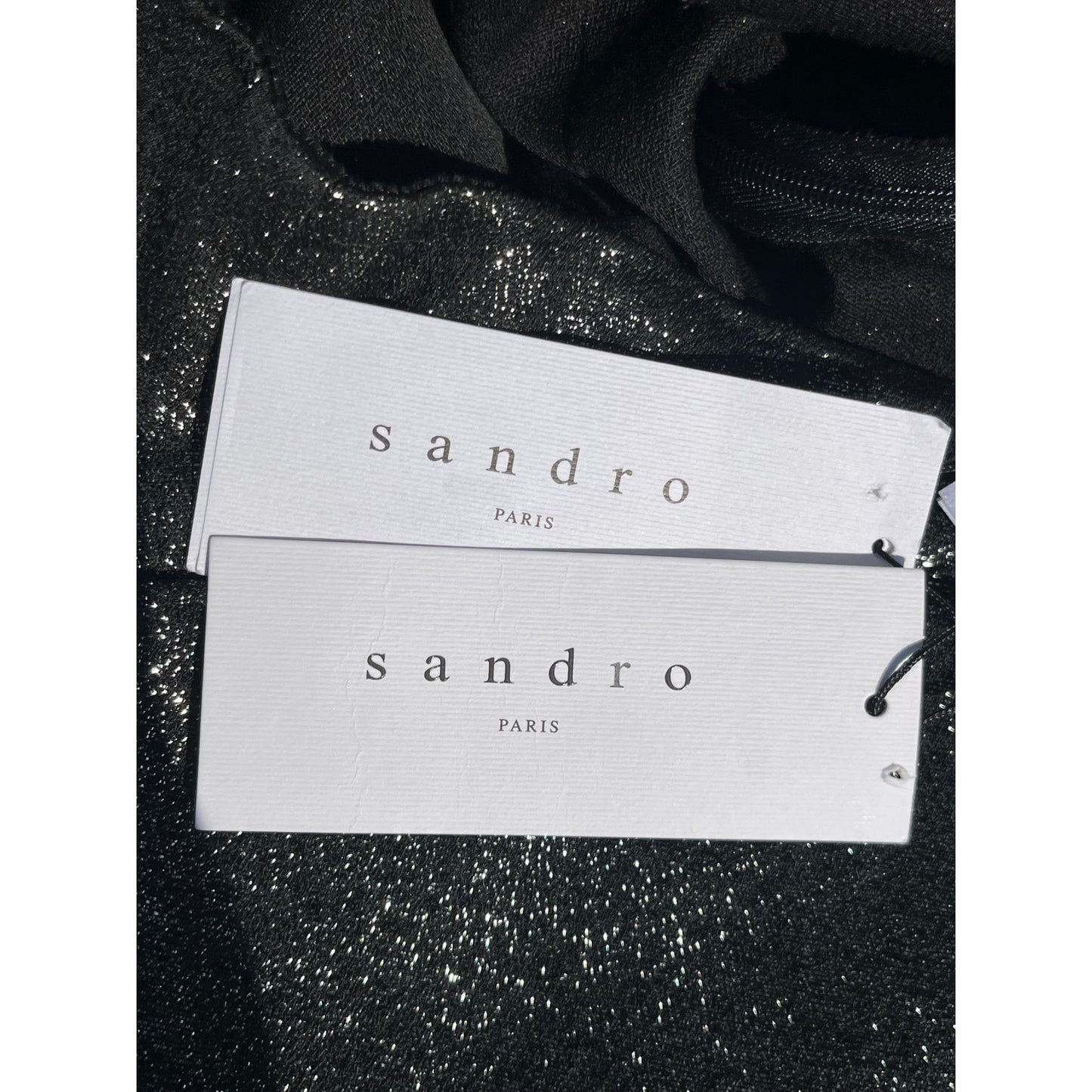Sandro Charlette Metallic Bow Mini Skirt Medium NWT ✨ Coquette French Girl