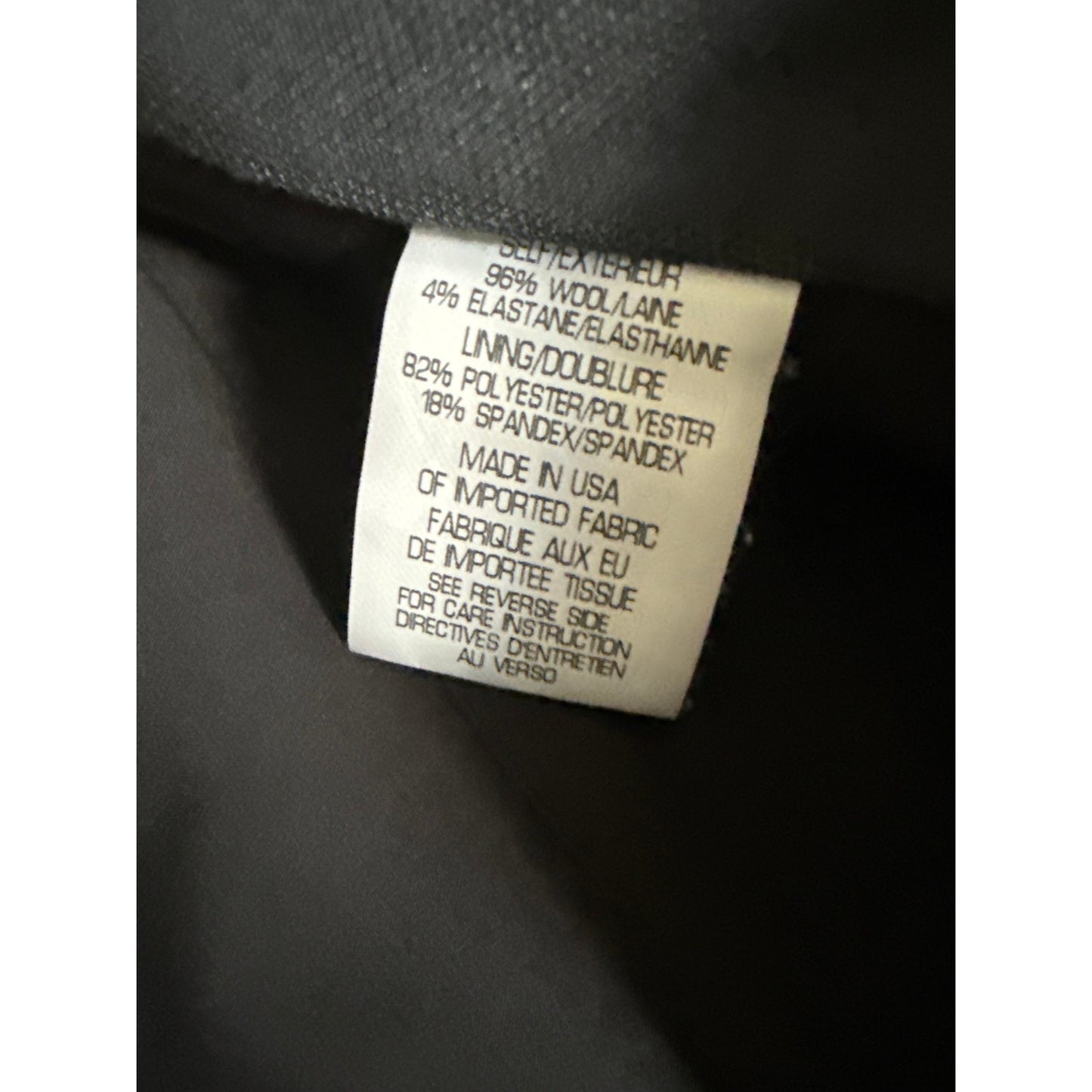 Theory Custom Max 2 Trousers Size 4 Black Pants Made in USA Slim Bootcut EUC