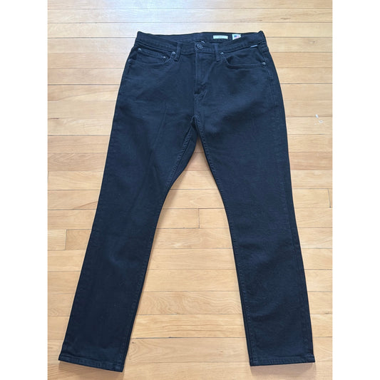 NOEND DENIM Size 33 High Rise Skinny Jeans in Black - Premium Stretch
