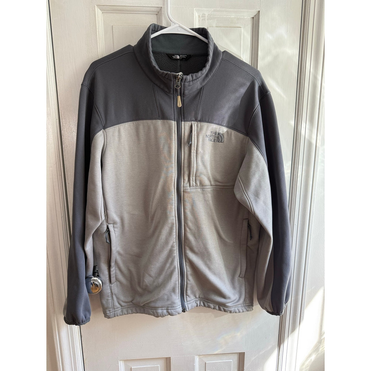 The North Face Men's Full Zip Fleece Jacket Heathered Grey Size Large Gorpcore