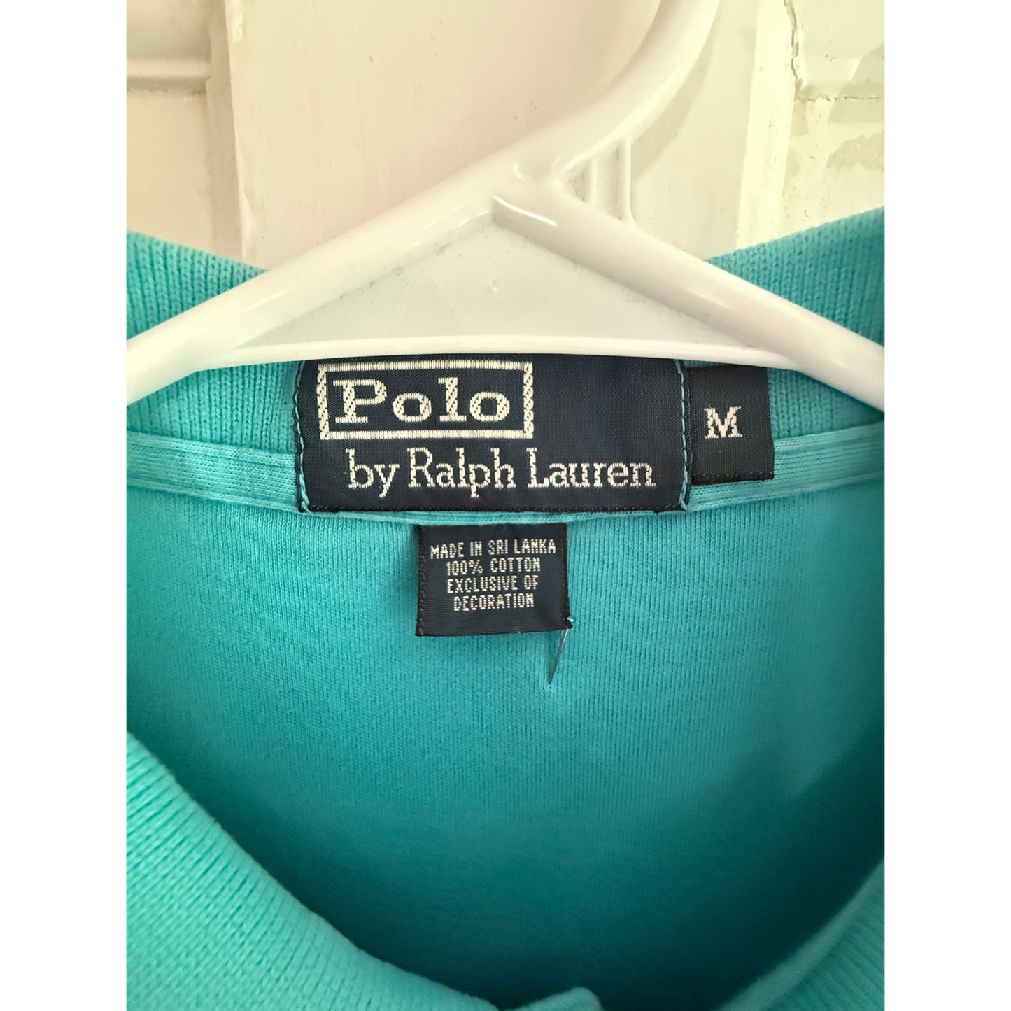 Polo Ralph Lauren Polo Aqua Shirt Men's Navy Pony Medium