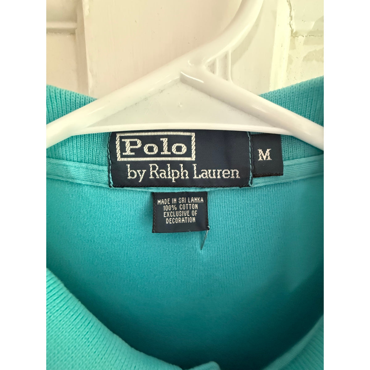 Polo Ralph Lauren Polo Aqua Shirt Men's Navy Pony Medium