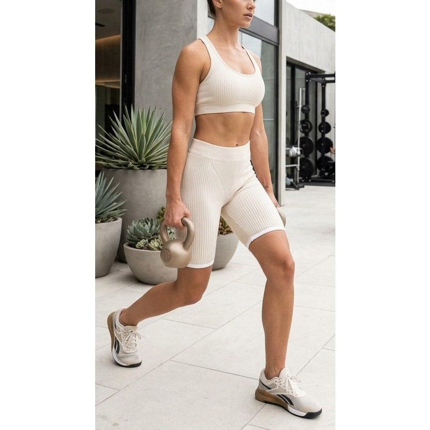 Nike x Jacquemus Ribbed Knit Tights Size XS Sand Beige EUC