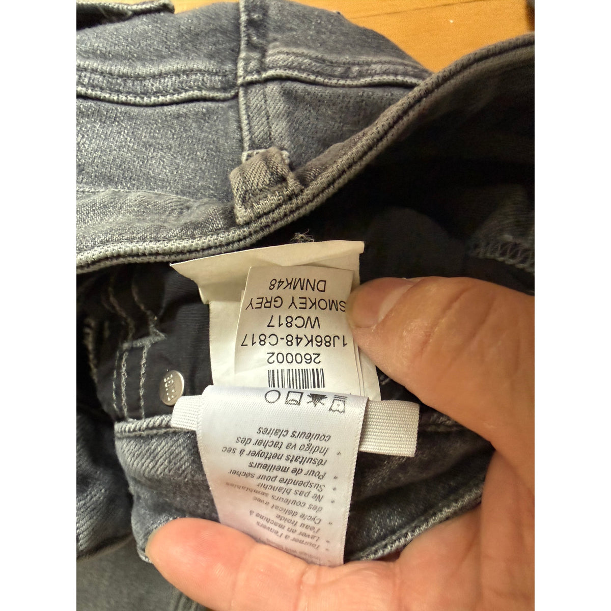 PAIGE Mason Ankle Jeans - Smokey Grey - Size 23 - NWT