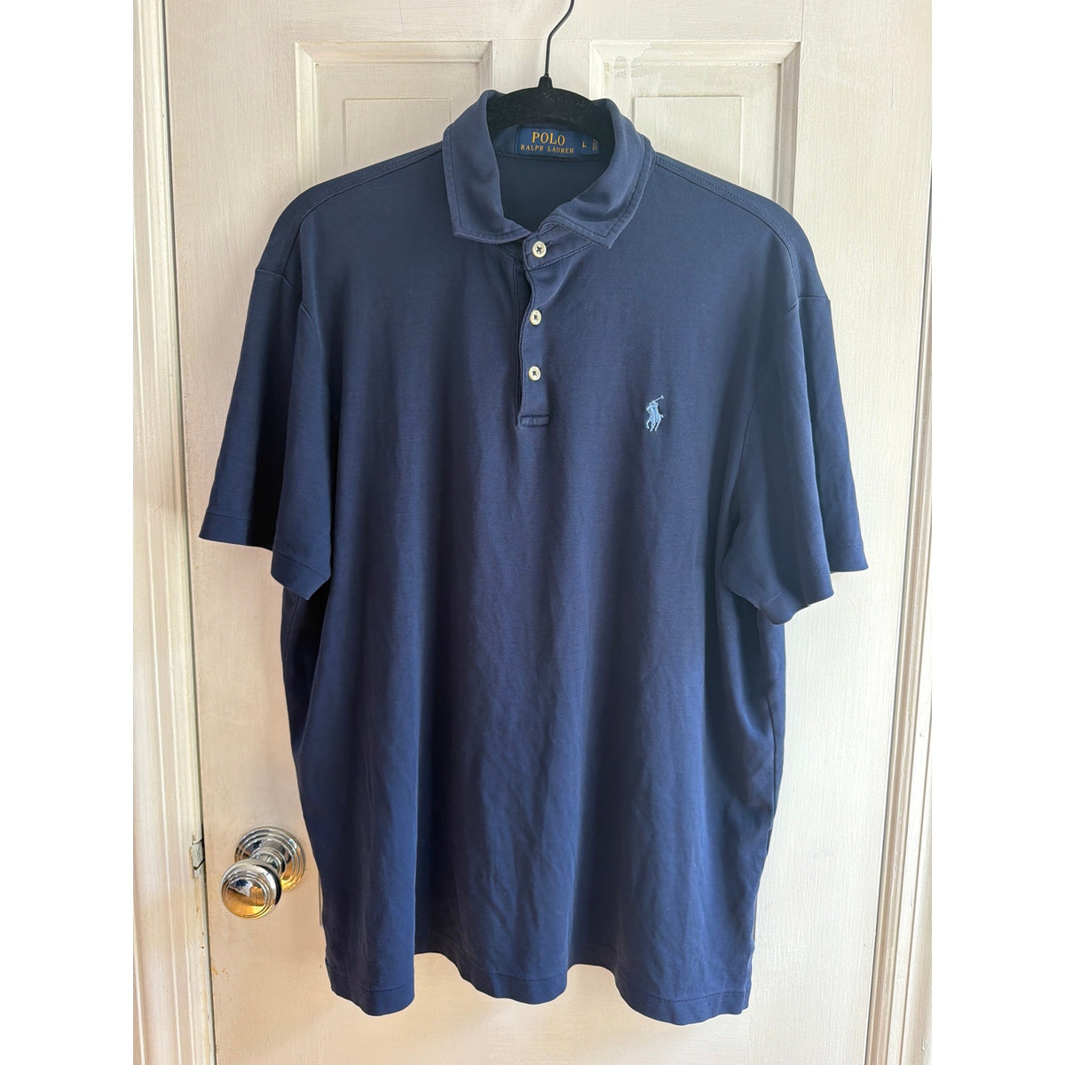 Polo Ralph Lauren Polo Blue Shirt Men's Light Blue Pony Size Large