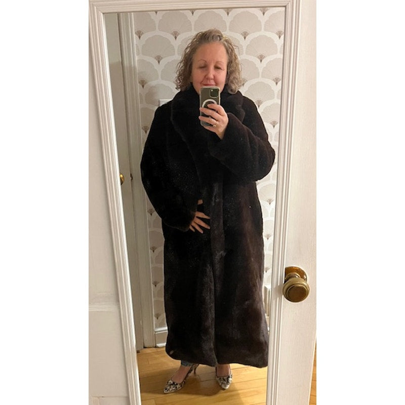 L’Agence Faux Fur Lizbeth Coat - size 6