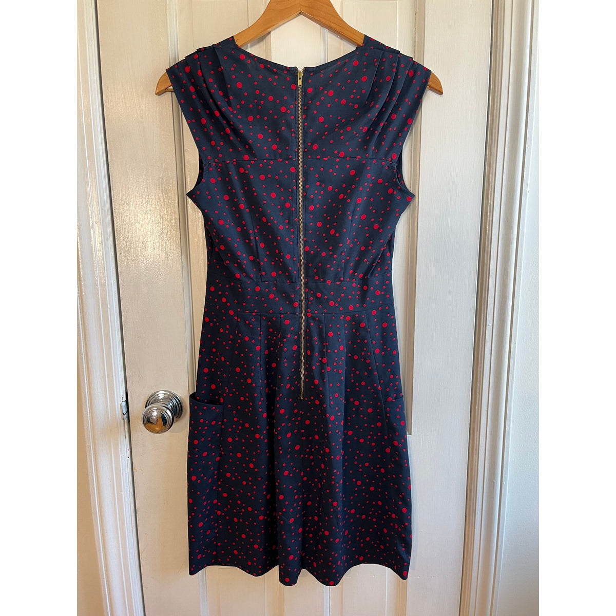 Anthropologie Tabitha Polka Dot Retro Fit & Flare Dress Size 2 - Vintage Aesthetic