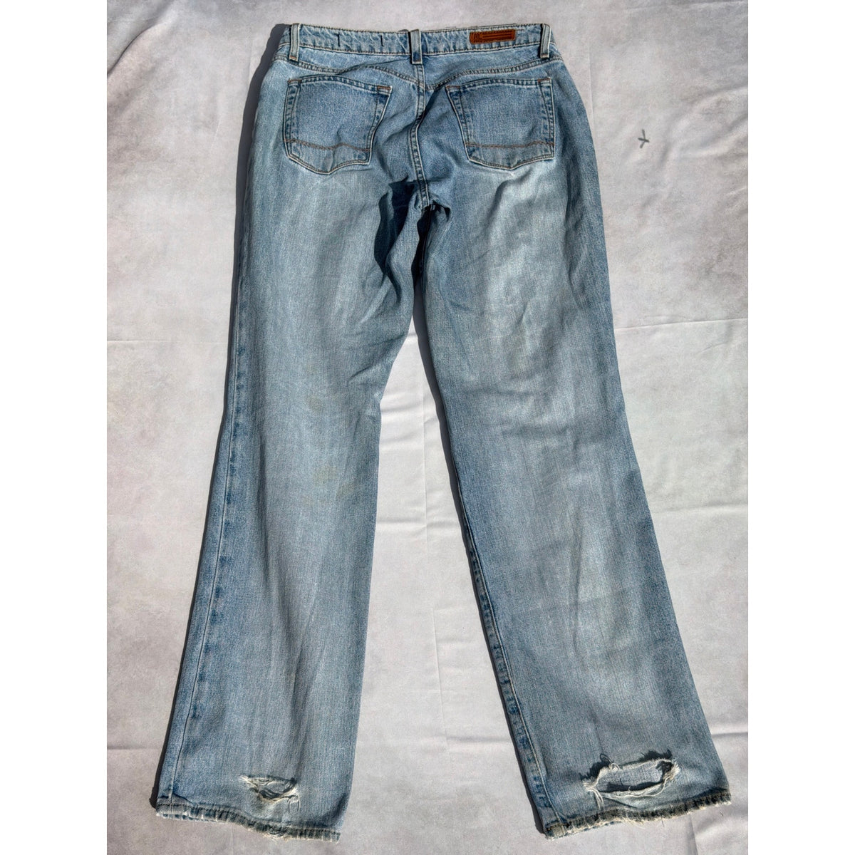 Polo Ralph Lauren Jeans Womens 6L Saturday Style Light Wash Midrise Ripped Blue