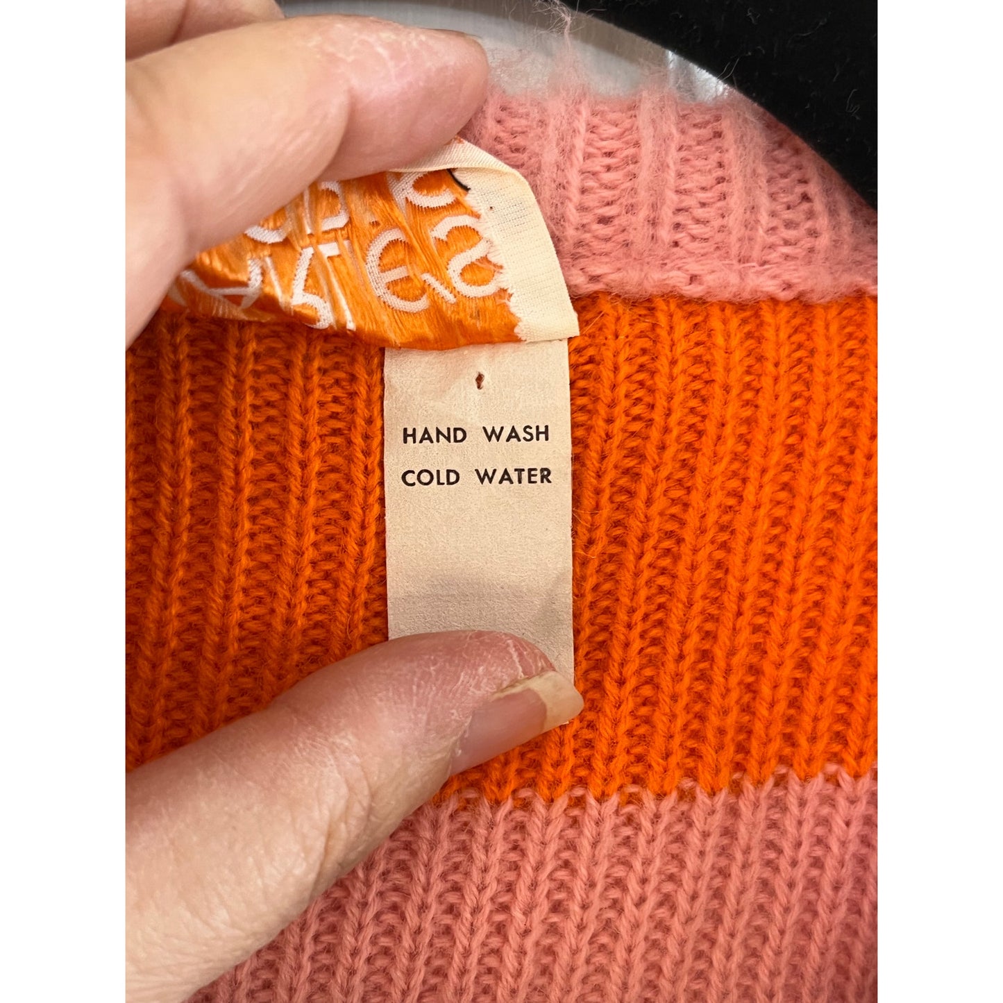 VTG 70s Charlie’s Girls Colorblock Sweater Vest | Mohair Style Retro - Size XS