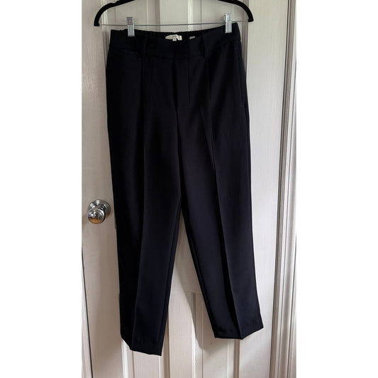 Vince Black Tailored Joggers Size Small S EUC Crepe Tapered Ankle