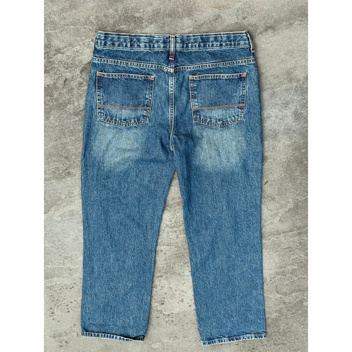 Vintage Arizona Jean Co High Waisted Raw Hem Jeans Size 16 Husky