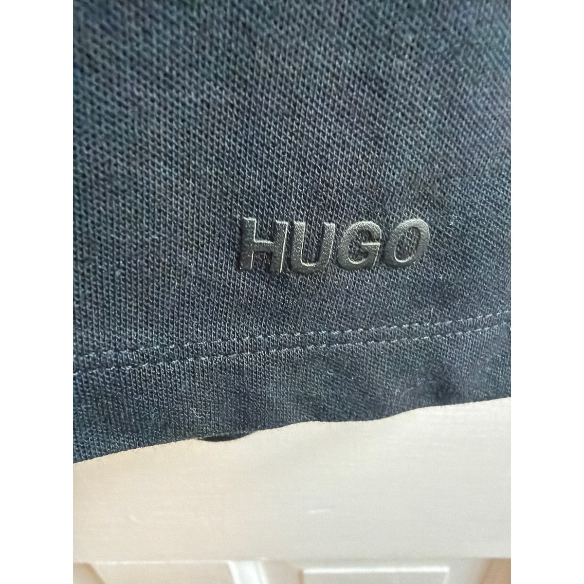 HUGO Hugo Boss Men's Black Pocket Polo Shirt - Large 